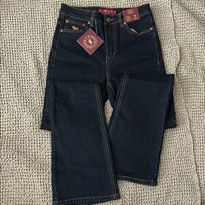 Women's High Rise Dark Blue Jeans